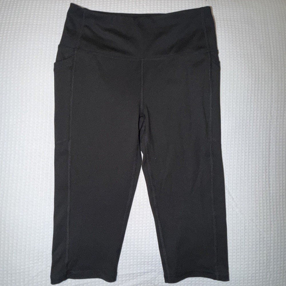 DSG Women's Momentum High Rise Crop Blk Leggings Sz Small